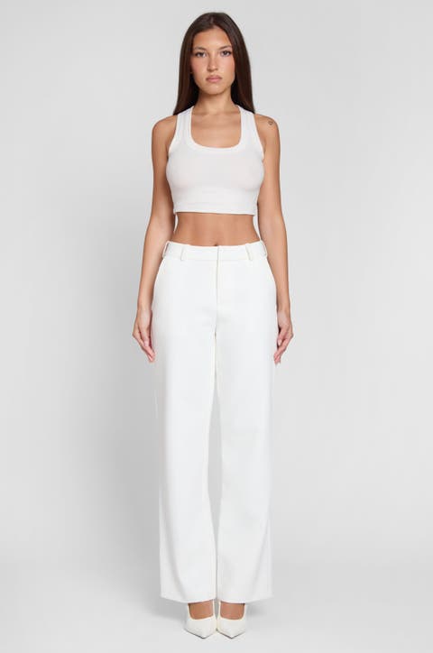 Classic Column Straight Trousers