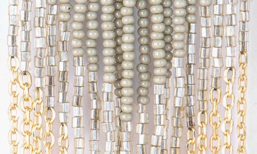 Deepa Gurnani Circe Beaded Fringe Drop Earrings