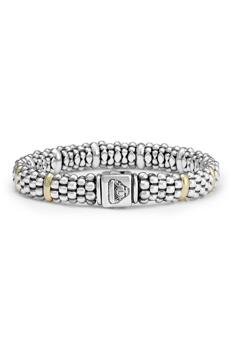 Oval Rope Caviar Bracelet, Alternate, color, SILVER/ GOLD