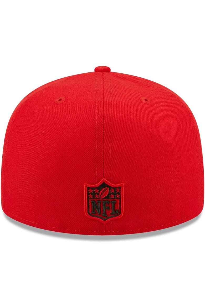 Men's New Era Red Kansas City Chiefs Identity 59FIFTY Fitted Hat, Alternate, color, Red