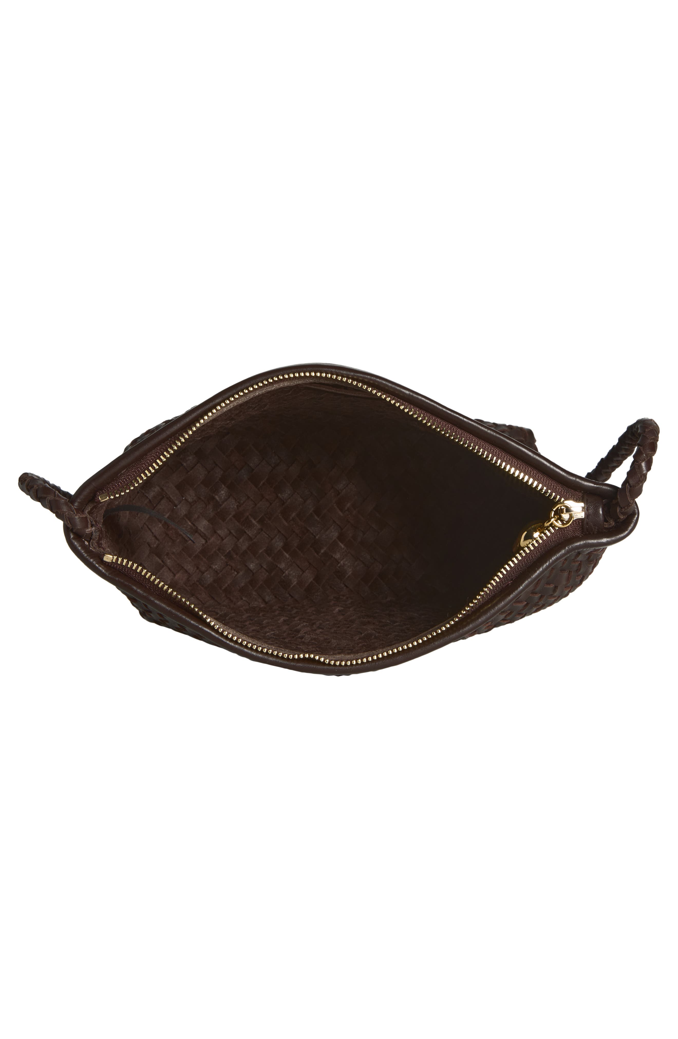 Madewell The Signature Woven Leather Crossbody Bag, Alternate, color, Coffee Bean