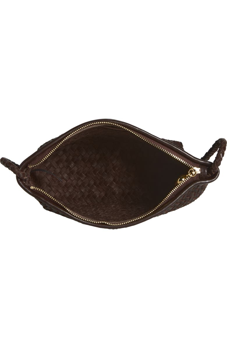 Madewell The Signature Woven Leather Crossbody Bag, Alternate, color, Coffee Bean