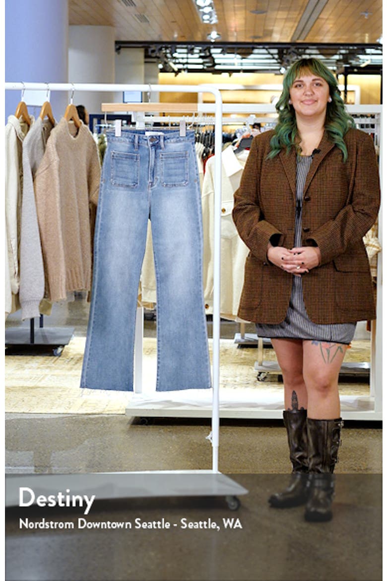 Patch Pocket Bootcut Jeans video