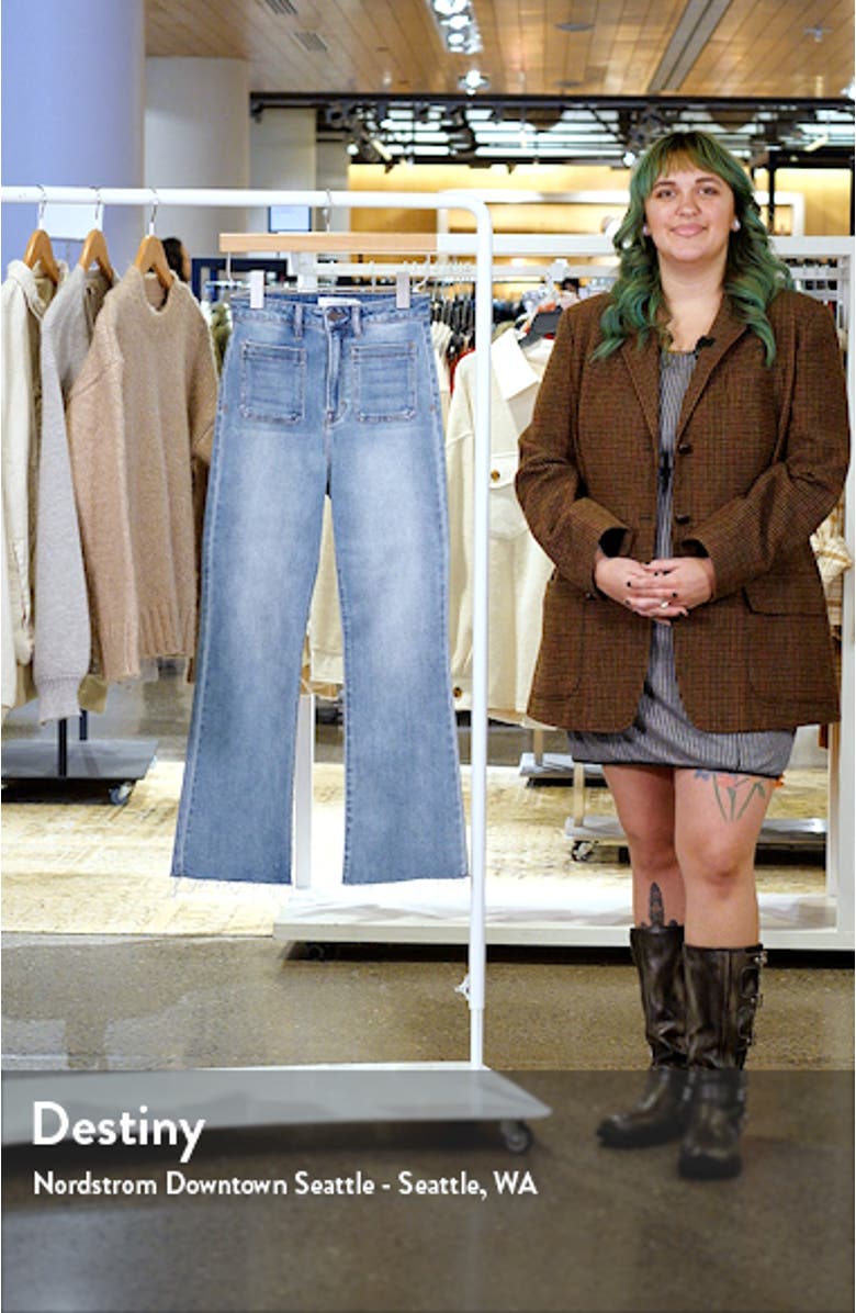 Patch Pocket Bootcut Jeans, sales video thumbnail