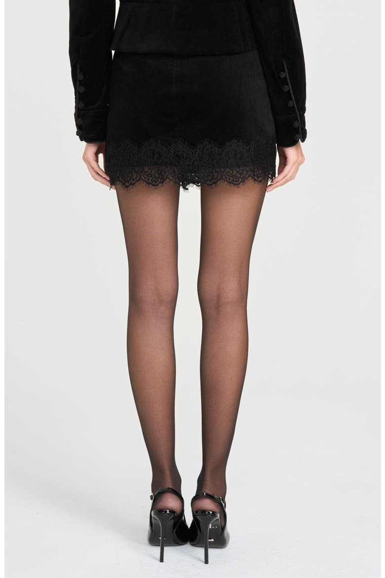 x Rose Lola Rose Miniskirt, Alternate, color, BLACK