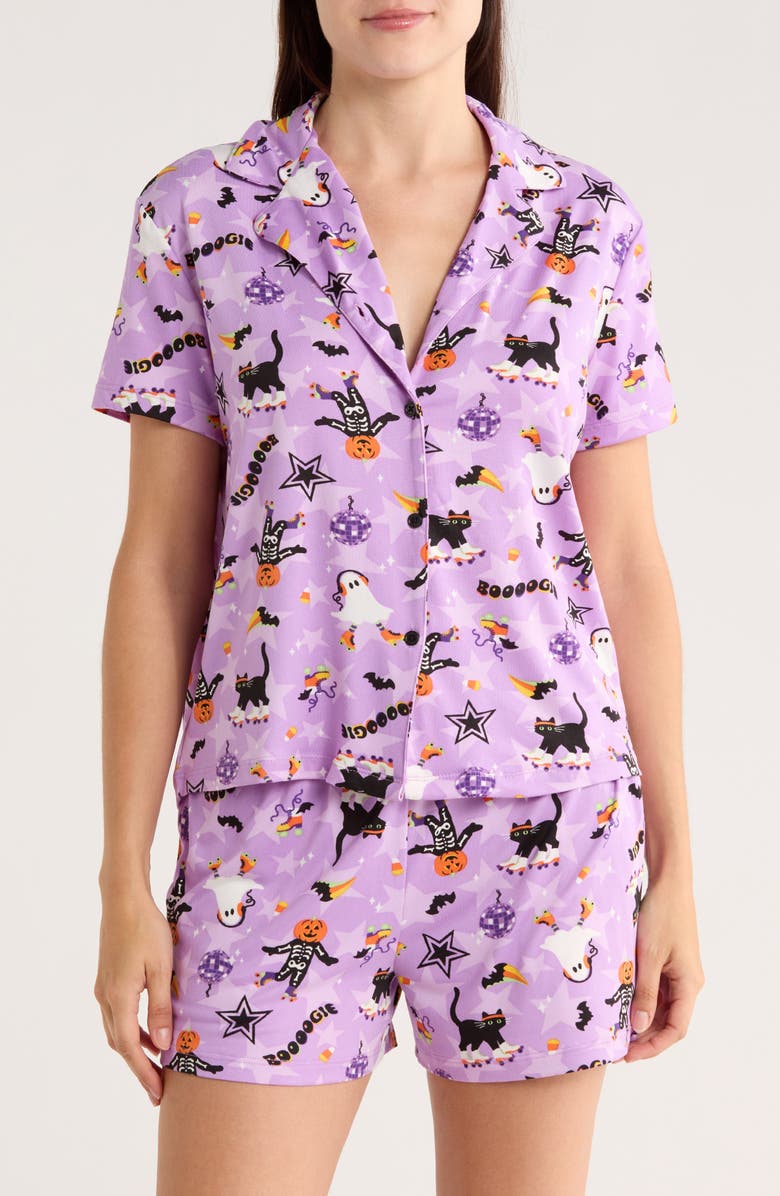 JACLYN Halloween Boogie Shortie Pajamas, Main, color,