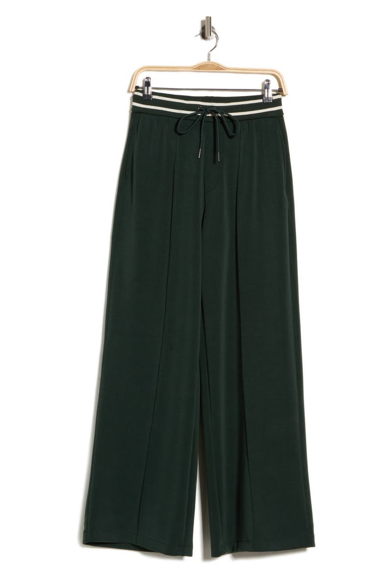 Wide Leg Pintuck Pants, Alternate, color, SCARAB