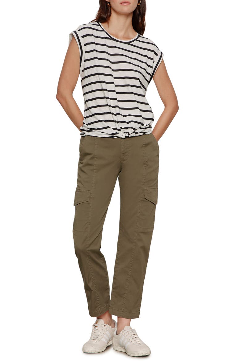 Rebel Ankle Straight Leg Cargo Pants, Alternate, color, FATIGUE GREEN