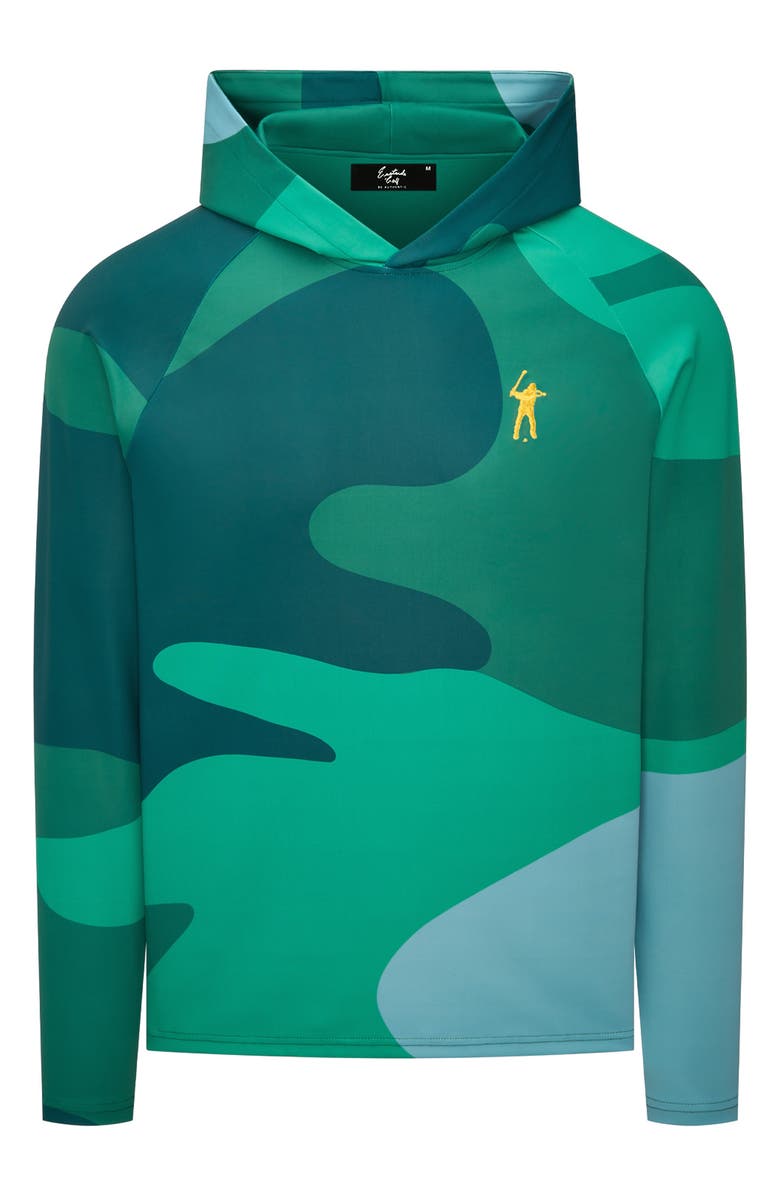 Eastside Golf Signature Camouflage Hoodie, Main, color, Verde