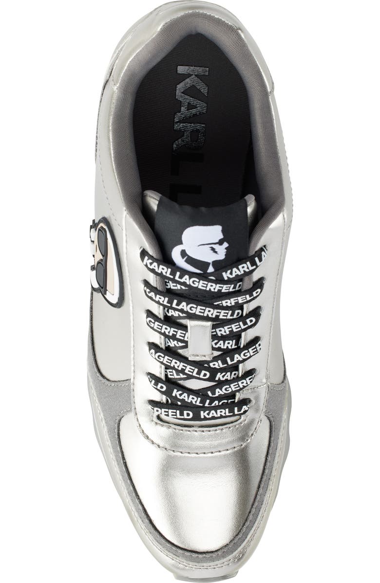 KARL LAGERFELD PARIS Meade Metallic Sneaker, Alternate, color,