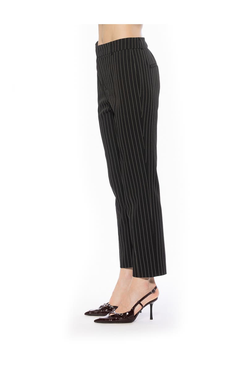 Alexia Admor Lior Striped Pants, Alternate, color, Black Pinstripe