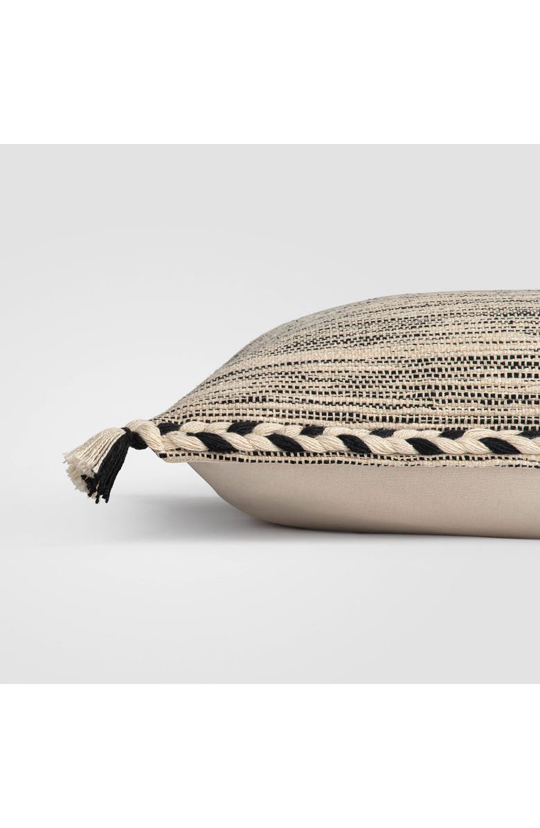 Crane Air Black & White Braided Accent Pillow, Alternate, color, Black White
