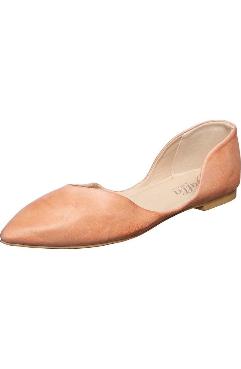 ANTELOPE Thea Pointed Toe Flat, Main, color, Blush