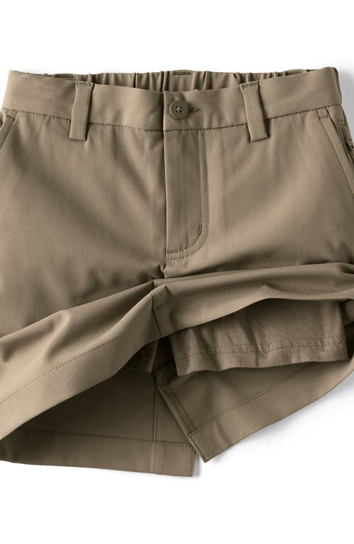 LANDS' END LANDS' END SCHOOL UNIFORM GIRLS ACTIVE CHINO SKORT TOP OF THE KNEE