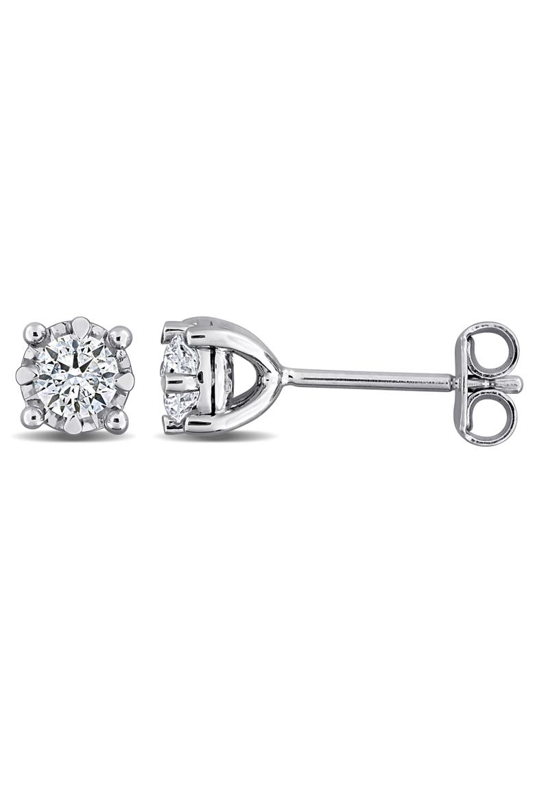 1/2 CTW Lab-Grown Diamond Stud Earrings, Main, color, Sterling Silver