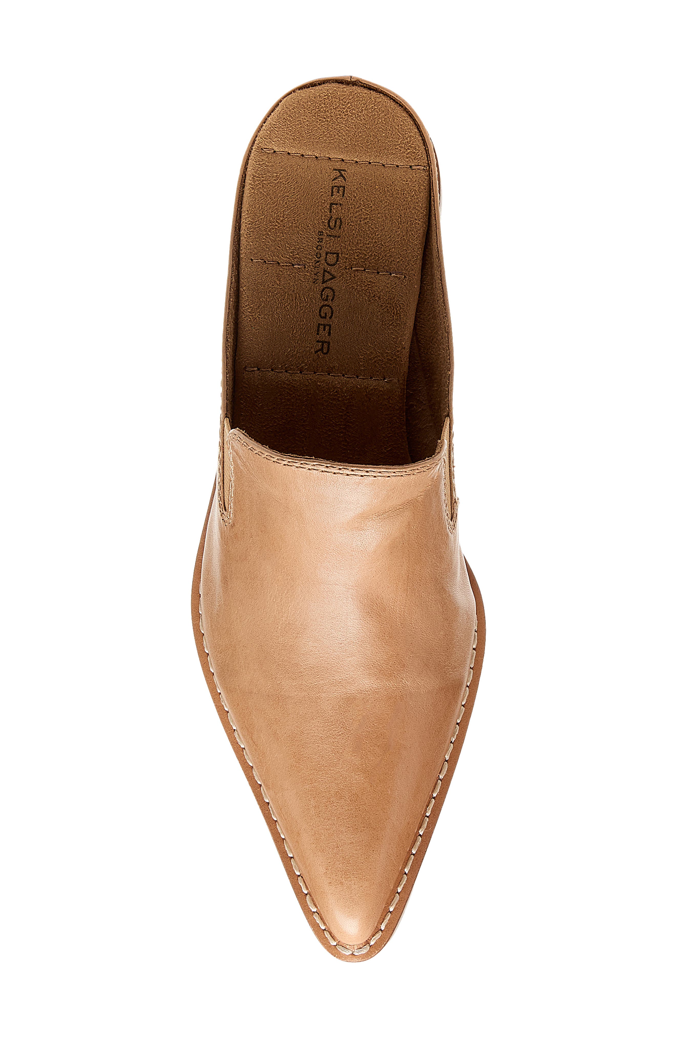 Mason Pointed Toe Loafer Mule, Alternate, color, BISON