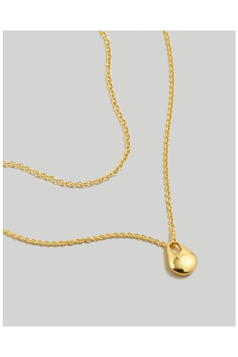 Two-Pack Droplet Necklace Set, Alternate, color, VINTAGE GOLD