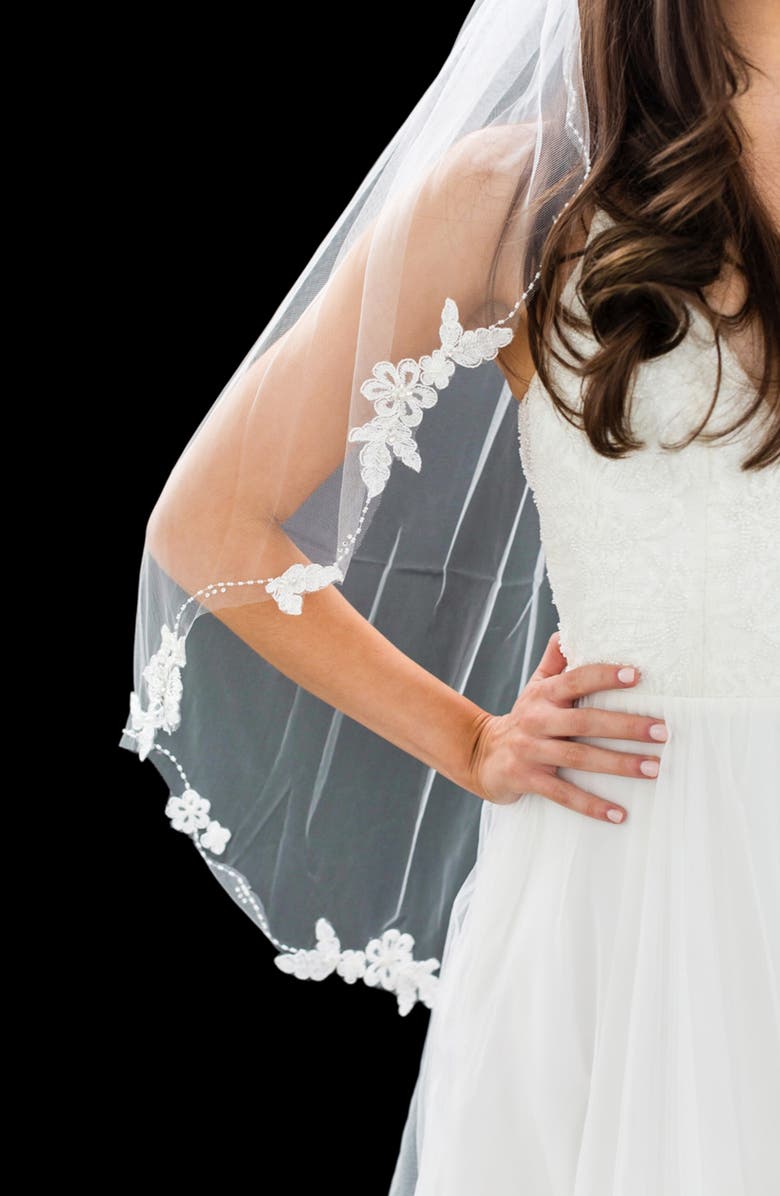 Brides & Hairpins Dyann Tulle Veil, Alternate, color, Ivory