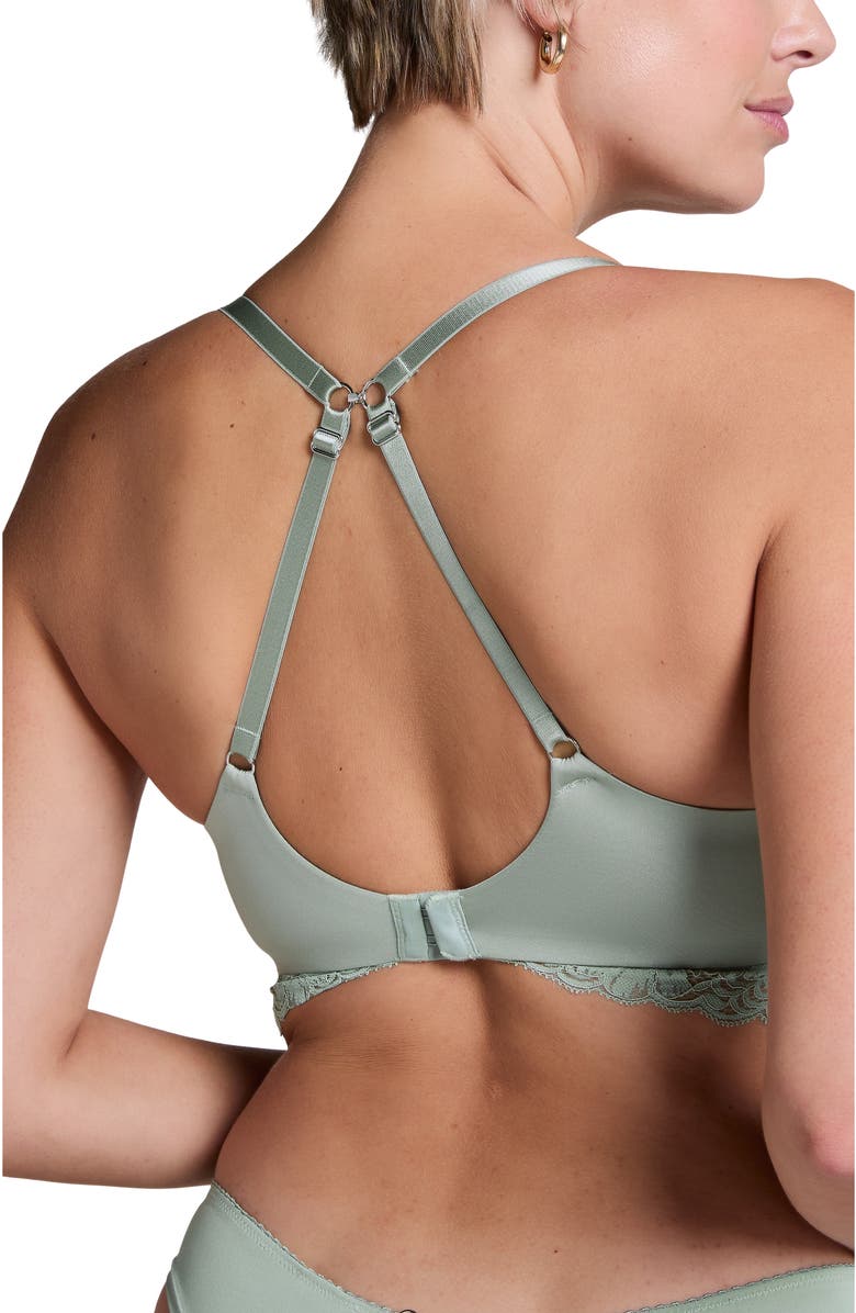 Hunkemöller Andrea Padded Non-Wired Bra, Alternate, color, Iceberg Green