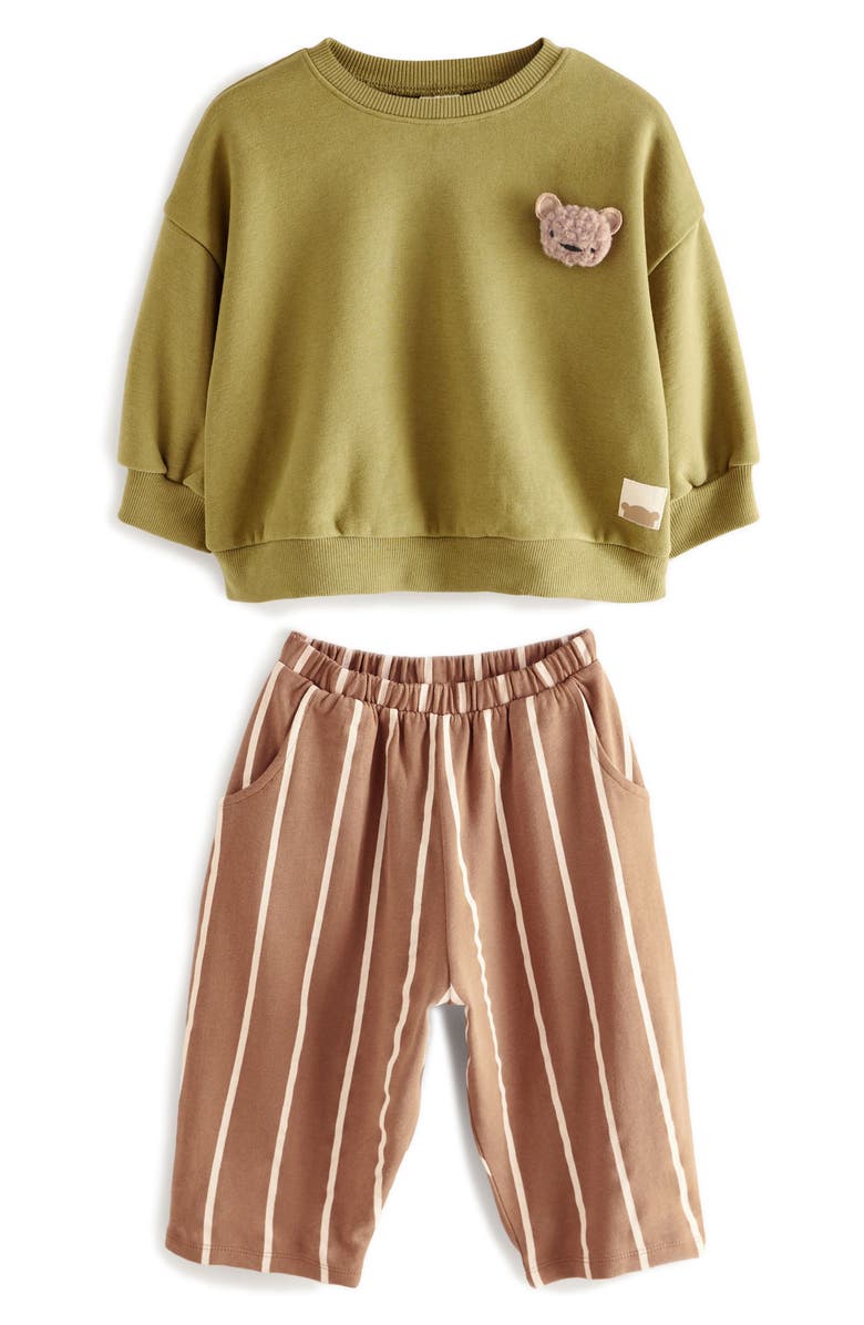 NEXT Kids' Sweater & Stripe Pants Set, Main, color,