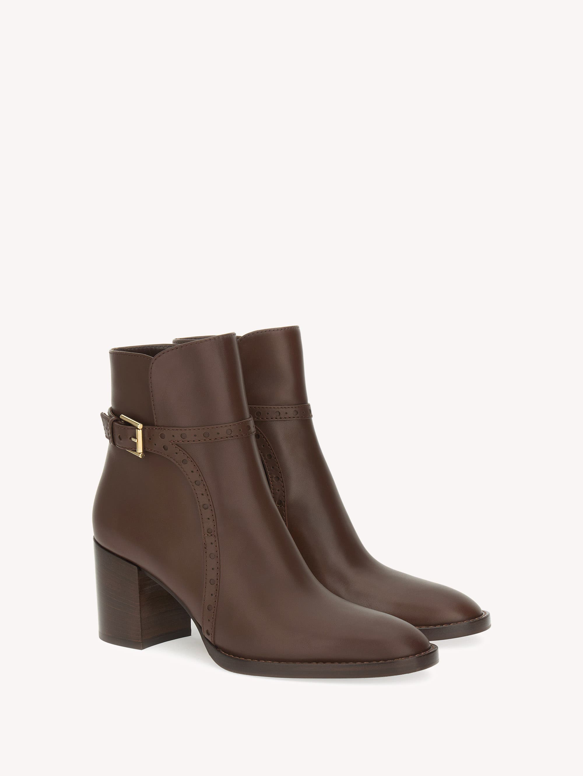 Gianvito Rossi Fes Bootie Booties, Alternate, color, Brown Calf Leather