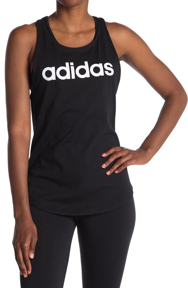 adidas Racerback Tank Top, Main, color, 