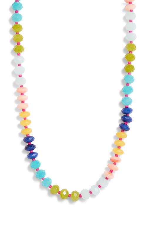 Shop Nordstrom Color Pop Beaded Necklace In Bright Multi- Pink Combo
