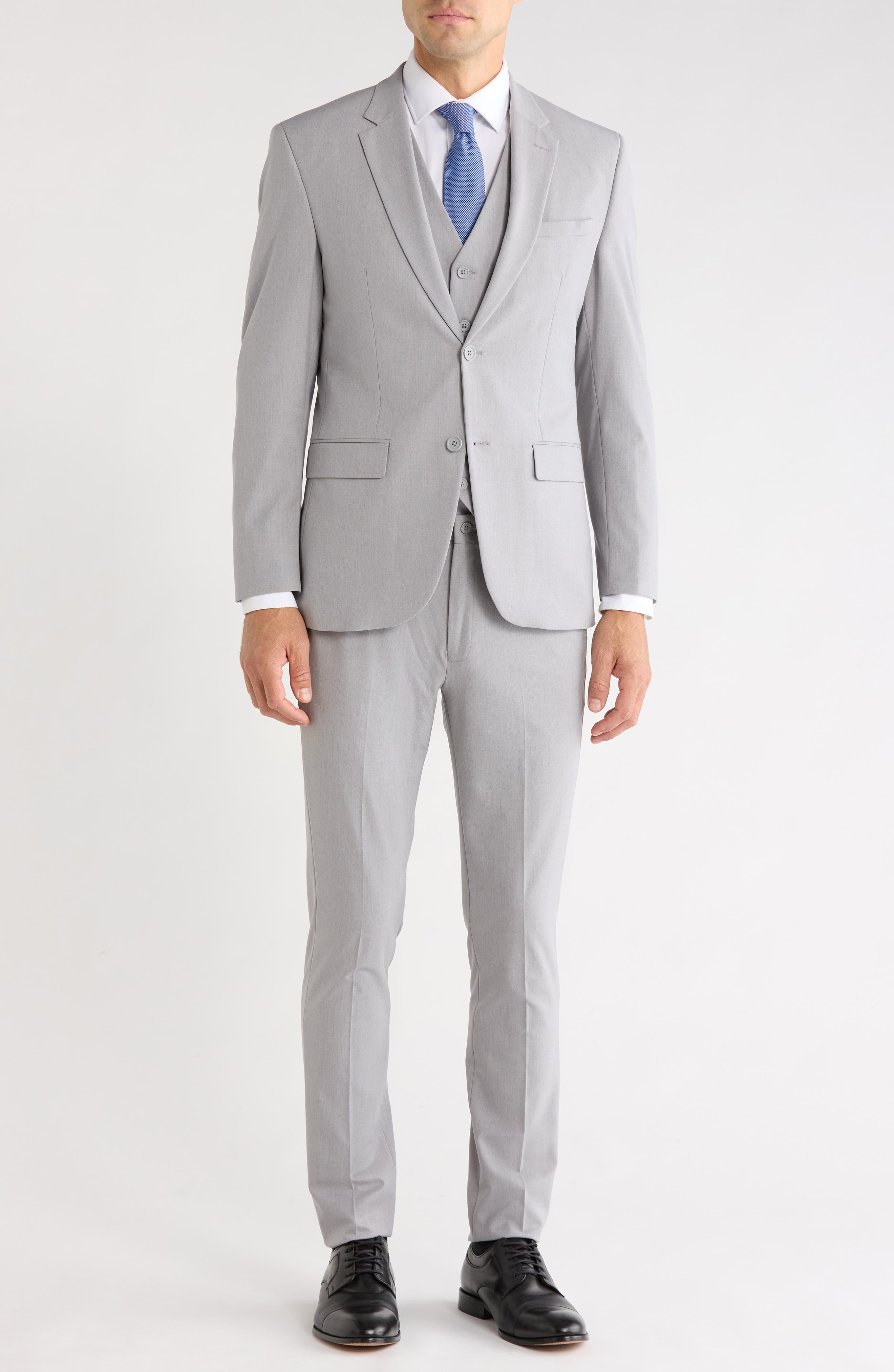 Regular Fit Four-Way Stretch 3-Piece Suit