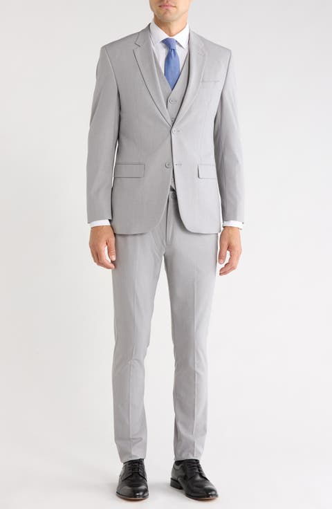 Regular Fit Four-Way Stretch 3-Piece Suit