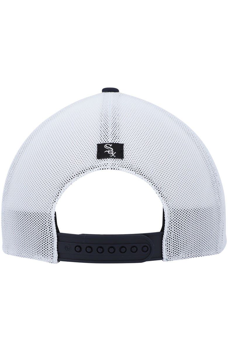 '47 Men's '47 Navy/White Chicago White Sox Flag Fill Trucker Snapback Hat, Alternate, color, Navy