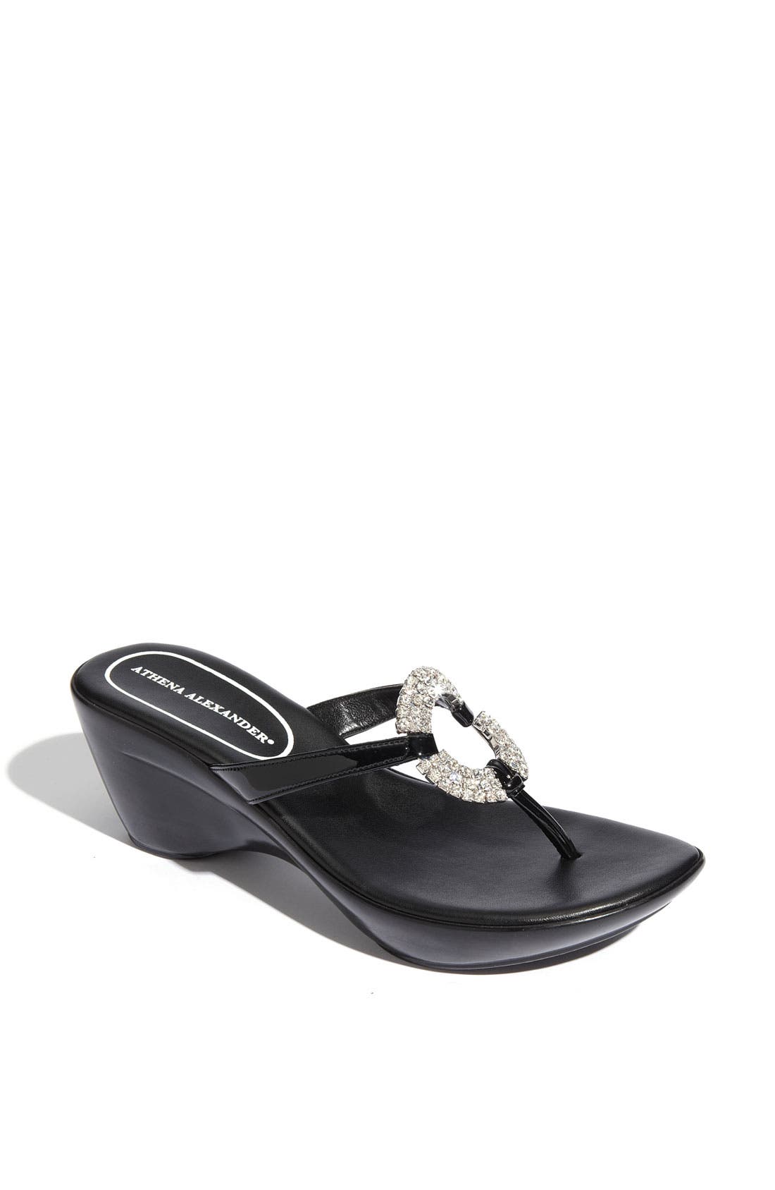 Athena Alexander Athena Alexandra 'Sabrina' Wedge Sandal, Main, color, 