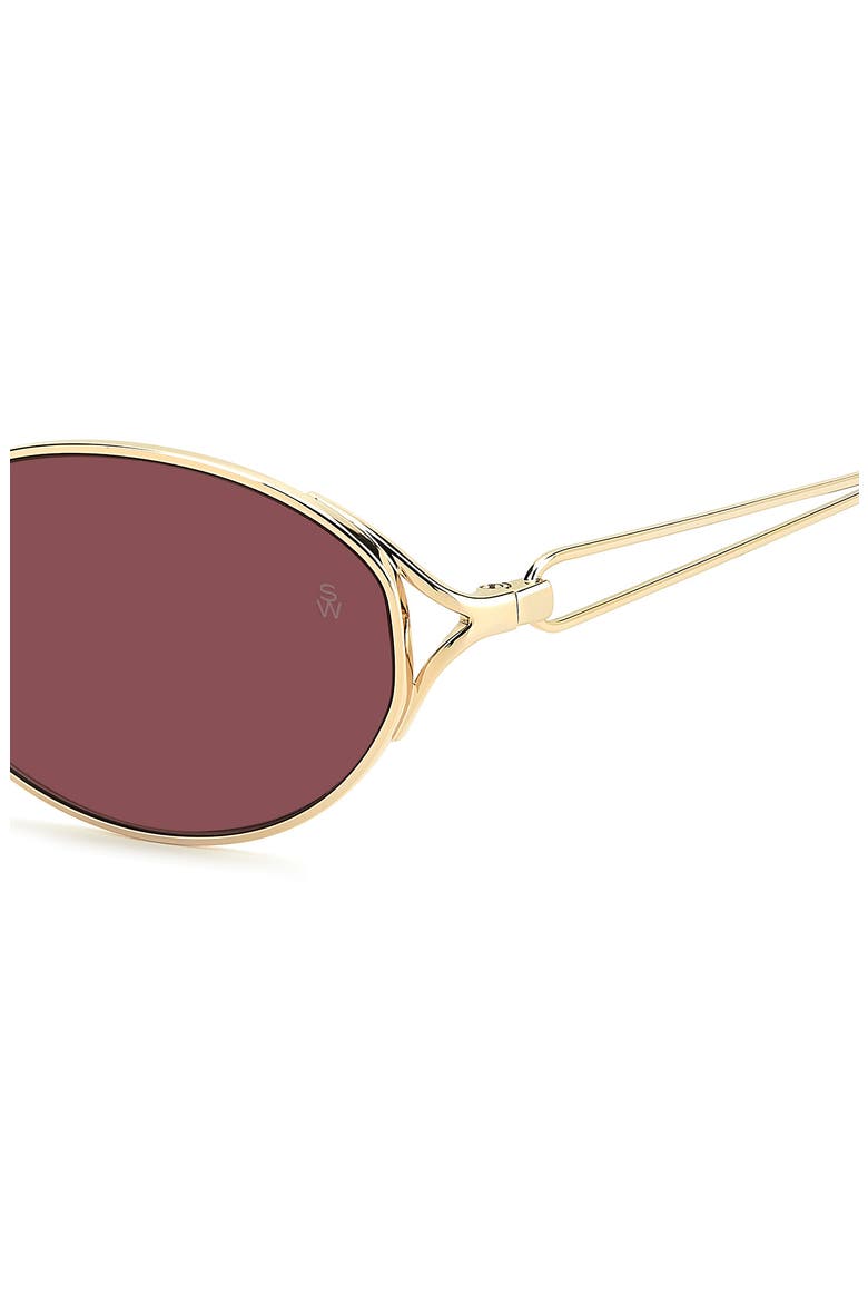 WZN 8031/G/S 56mm Oval Sunglasses, Alternate, color, GOLD/ PINK