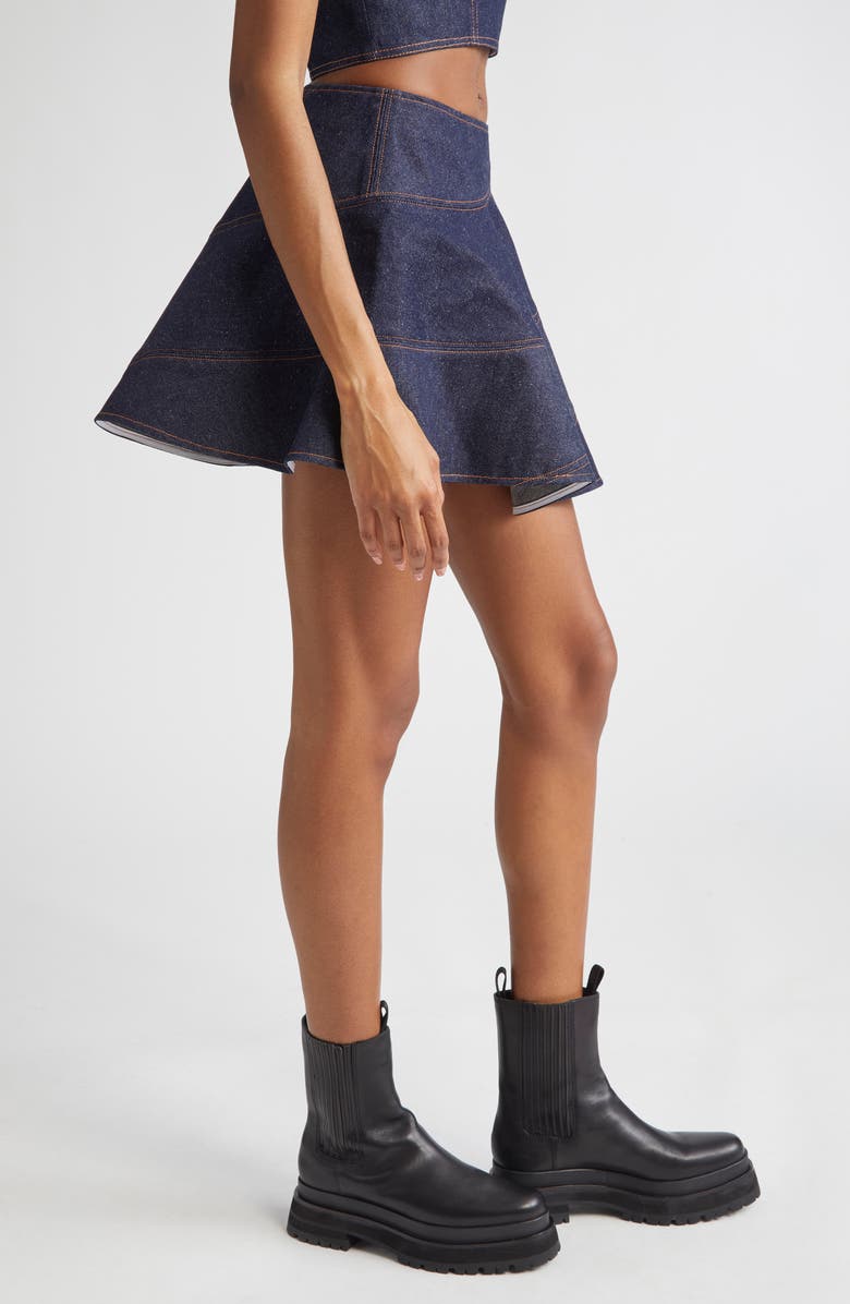 K.NGSLEY Calliope Denim Miniskirt, Alternate, color, Indigo