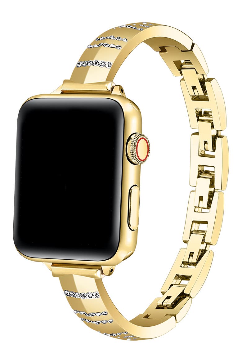Eclipse Crystal Apple Watch® Watchband, Alternate, color, GOLD