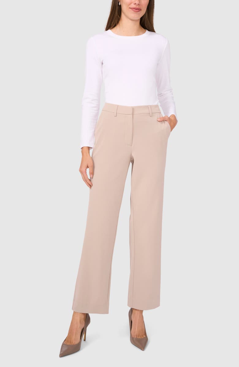 Halogen<sup>®</sup> High Waist Straight Leg Pants, Alternate, color, Taupe