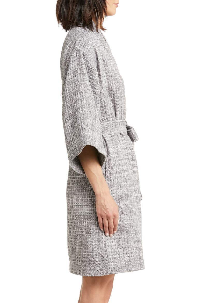 Women's Everyday Waffle Robe, Alternate, color, GREY CASTLEROCK SPACEDYE