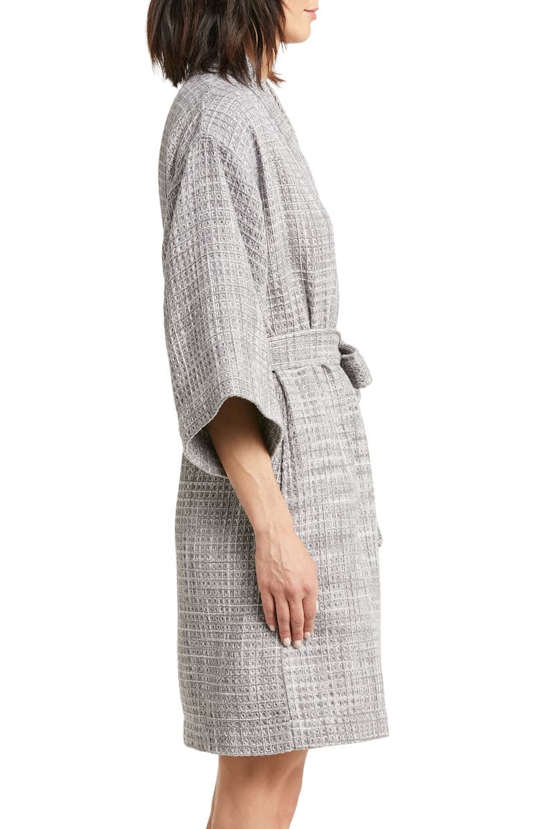 Nordstrom Women's Everyday Waffle Robe, Alternate, color, Grey Castlerock Spacedye