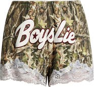 BOYS LIE Starlight Camo Lace Trim Shorts