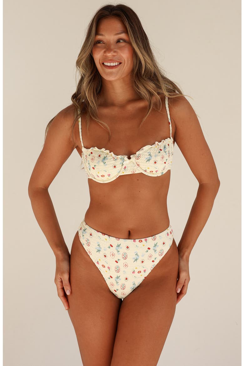 Chica Underwire Bikini Top, Alternate, color, Printemps