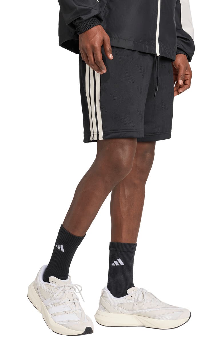 adidas Stadium Jacquard Shorts, Alternate, color, Black/ Off White