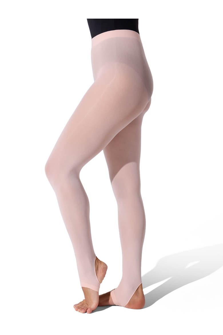Ultra Soft Self Knit Waistband Stirrup Tight, Alternate, color, bright pink