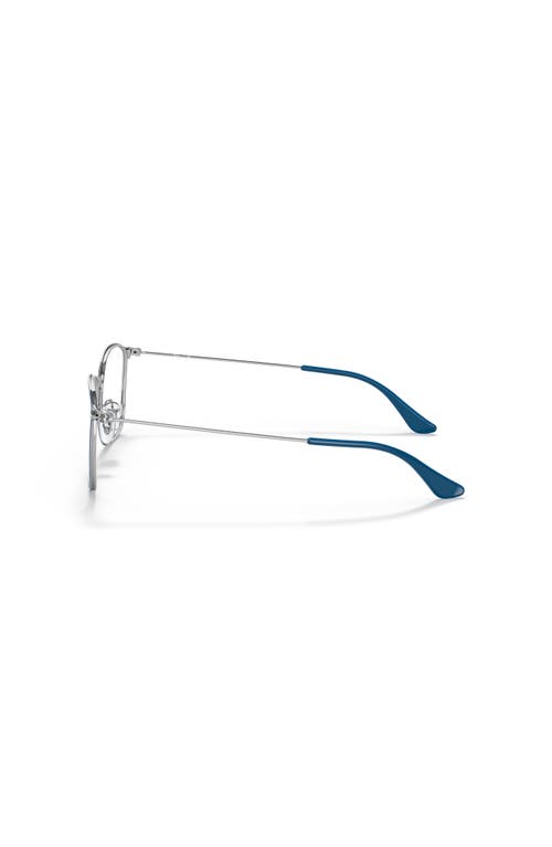 Ray Ban Ray-ban 51mm Square Optical Glasses In Blue