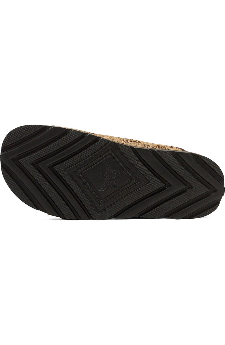 MCM Sandals in Lauretos Raffia Jacquard, Alternate, color, Beige