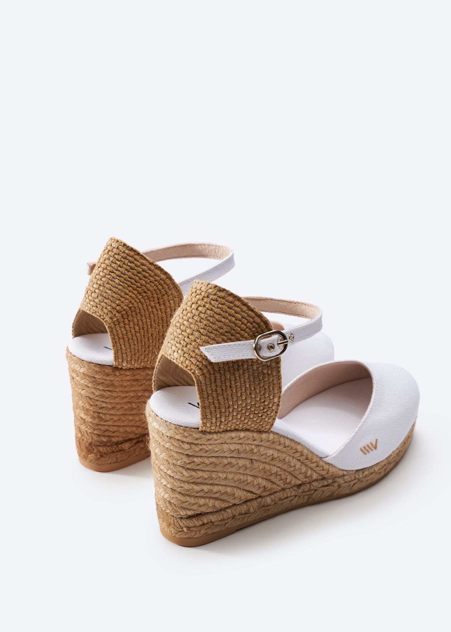 Satuna Canvas Espadrille Wedges, Alternate, color, White