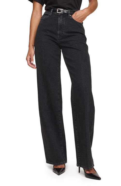 Dl1961 Kaylen High Waist Soft Curve Barrel Jeans In Black