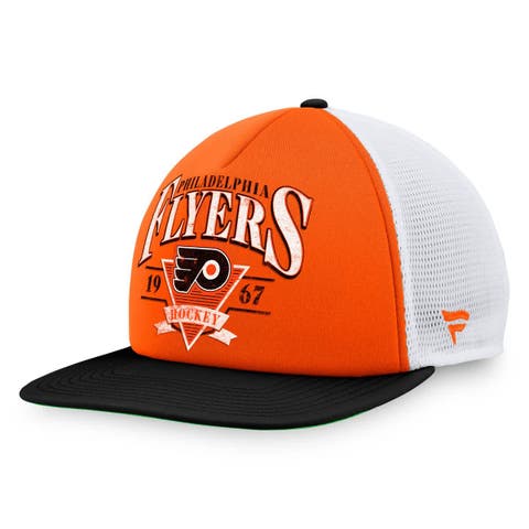 Men's Fanatics  Orange Philadelphia Flyers Classic Foam Adjustable Trucker Hat