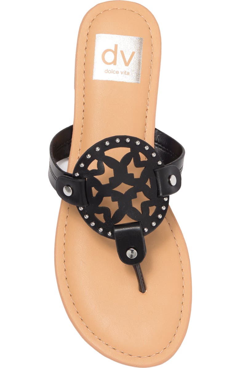 DV by Dolce Vita Gotie Laser Cut Studded Thong Sandal, Alternate, color,
