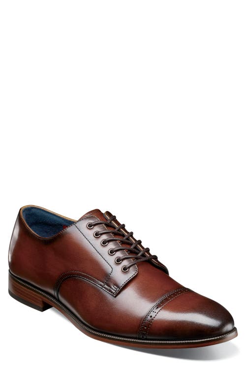 Stacy Adams William Cap Toe Oxford In Brown