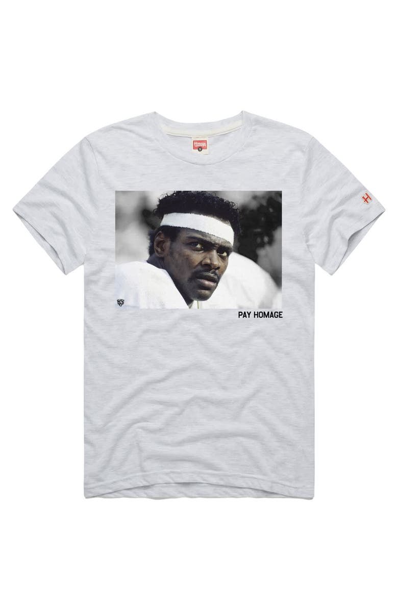 Homage Unisex Homage Walter Payton Ash Chicago Bears Pay Homage Tri-Blend T-Shirt, Alternate, color, Ash