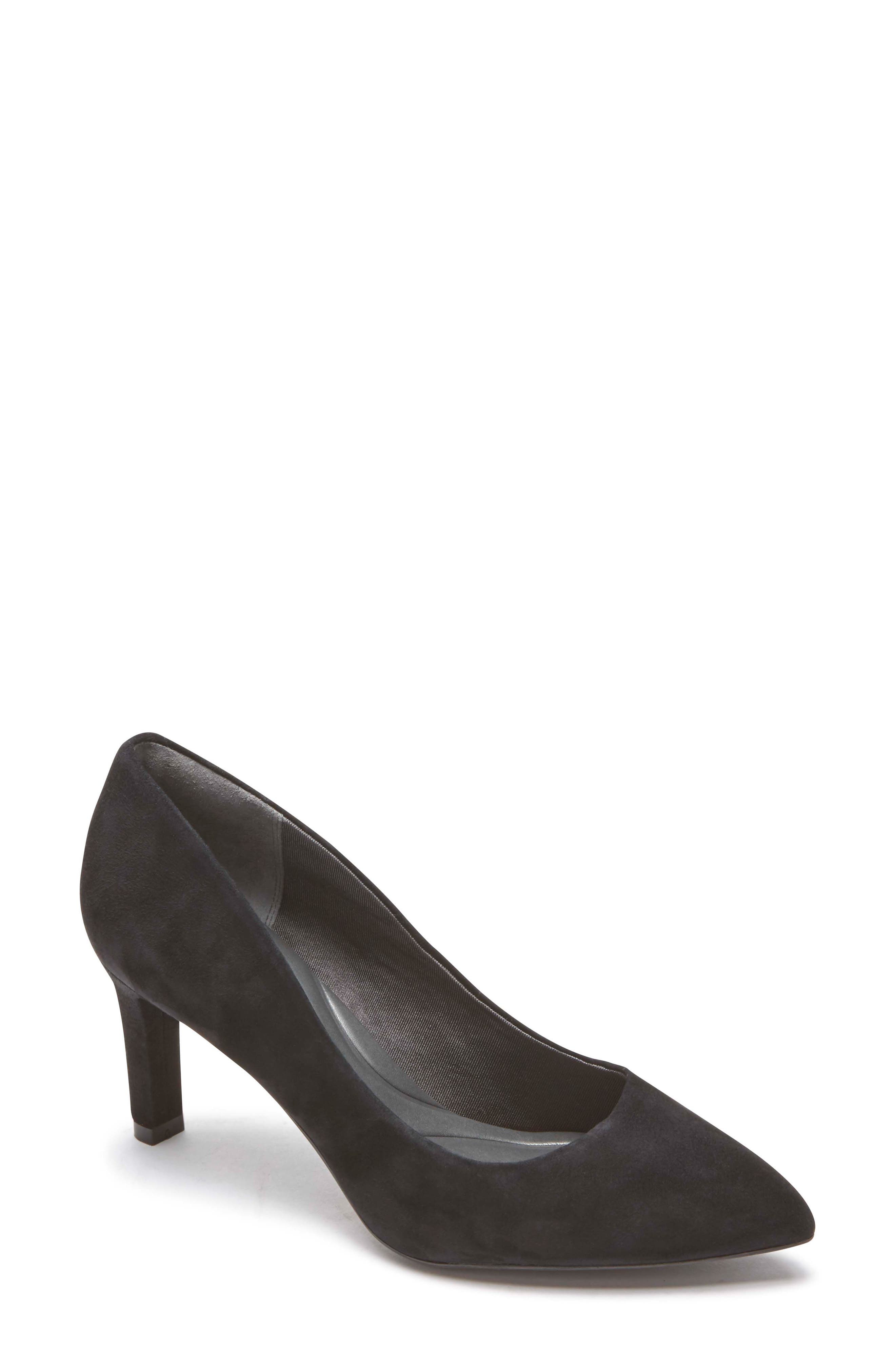 Total Motion Luxe Valerie Pump, Main, color, BLACK SUEDE